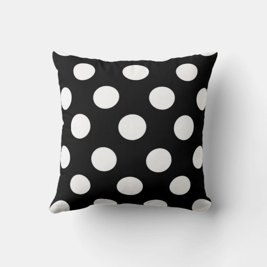 てんとう虫の赤く黒くパーソナライズな枕 クッション (裏面)