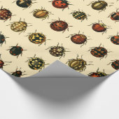 てんとう虫の配列 ラッピングペーパー (角)