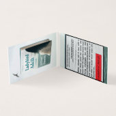 てんとう虫は漂泊してアリソンによってしおりをおろします 名刺 (内部)