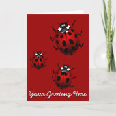 てんとう虫カードカスタムなてんとう虫の芸術カード-個人化して下さい シーズンカード (正面)