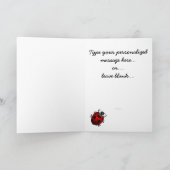 てんとう虫カードカスタムなてんとう虫の芸術カード-個人化して下さい シーズンカード (内部)