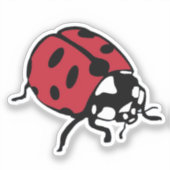 てんとう虫ステッカー シール (正面)