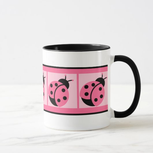 てんとう虫ストライプコーヒーマグ マグカップ (右)