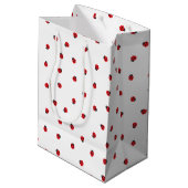 てんとう虫パターンギフトバッグ ミディアムペーパーバッグ (裏面アングル)