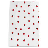 てんとう虫パターンギフトバッグ ミディアムペーパーバッグ (裏面)