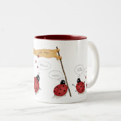 てんとう虫パレードのマグ ツートーンマグカップ (正面右)