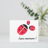 てんとう虫家族 ポストカード (スタンド正面)