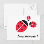 てんとう虫家族 ポストカード (正面/裏面)