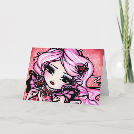 てんとう虫愛妖精のバレンタインカード シーズンカード (正面)