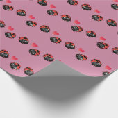 てんとう虫愛(パターン) ラッピングペーパー (角)