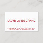 てんとう虫愛 名刺 (裏面)