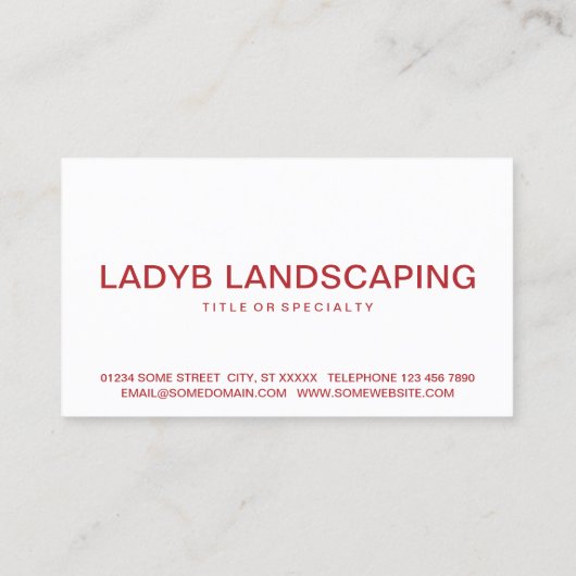 てんとう虫愛 名刺 (裏面)