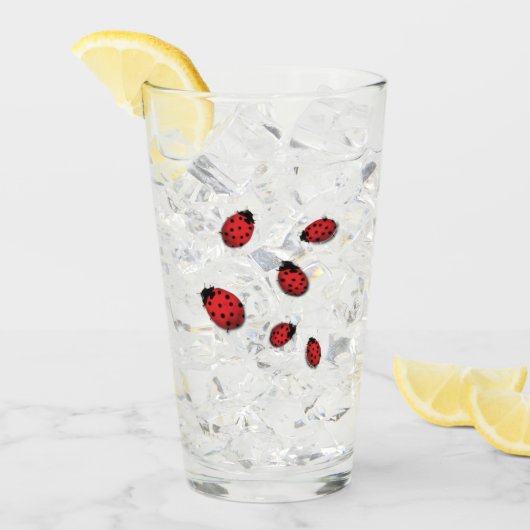 てんとう虫 タンブラーグラス (アイス正面)