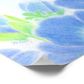 てんとう虫　ネモフィラ　春　子供部屋 ポスター (角)