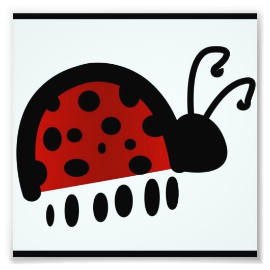 てんとう虫 フォトプリント            (正面)