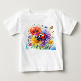 てんとう虫 ベビーTシャツ