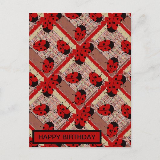 てんとう虫 ポストカード (正面)