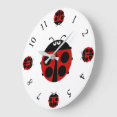 てんとう虫 ラージ壁時計 (傾斜)