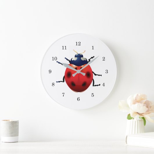 てんとう虫 ラージ壁時計 (ホーム)