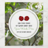 てんとう虫 ワインラベル (シングルラベル)