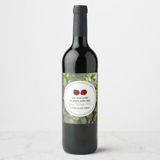 てんとう虫 ワインラベル (正面)