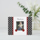 てんとう虫: 写真: 郵便はがきありがとう ポストカード (スタンド正面)