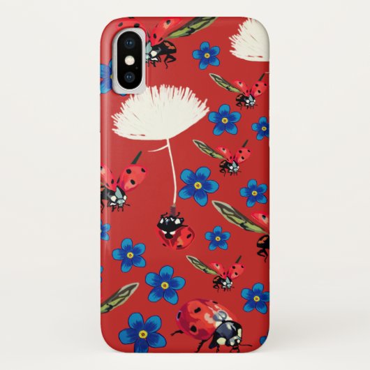 てんとう虫 Apple iPhone X、Barely There Case-Mate iPhoneケース (裏面)
