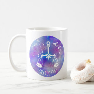てんびはかりで測ん座星名誕生日 コーヒーマグカップ