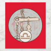 てんびらミュシャアールヌーボー ワインラベル (シングルラベル)