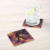 てんびんはかりで測こ スクエアペーパーコースター (インサイチュ)