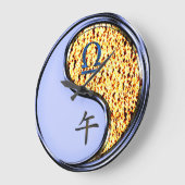 てんびん座と丙午 ラージ壁時計 (傾斜)