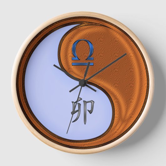 てんびん座と乙卯 壁時計 (正面)