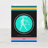 てんびん座のグリーティングカード カード (裏面)