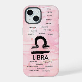 てんびん座の特徴を持つ女の子のためのグッズ iPhone 15ケース
