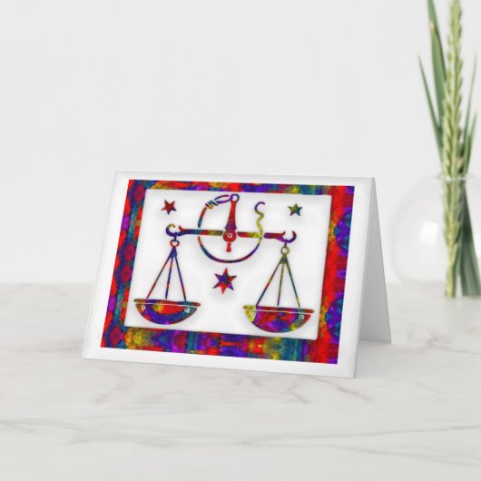 てんびん座の誕生日カード カード (正面)