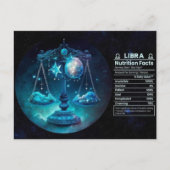 てんびん座の誕生日ポストカード ポストカード (正面)