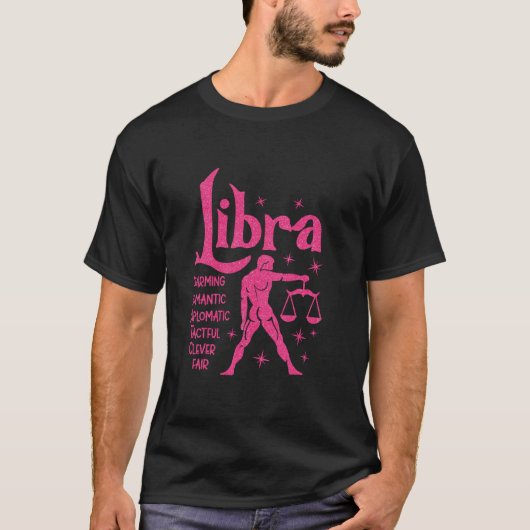 てんびん座 - てんびん座の誕生日 Tシャツ (正面)