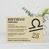 てんびん座, てんびん, 黄道星のサイン, 誕生日 招待状 (スタンド正面)