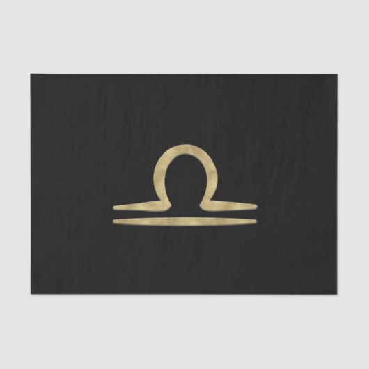 てんびん座 ゴールド 9月 10月 誕生日 占星術 薄葉紙 (正面)