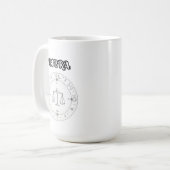 てんびん座 星座 コーヒーマグカップ (正面左)
