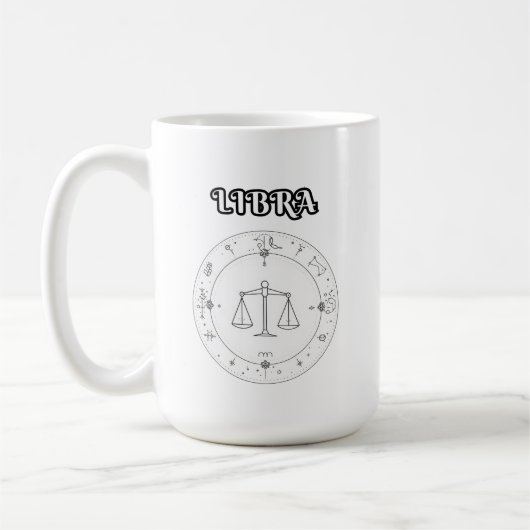 てんびん座 星座 コーヒーマグカップ (左)