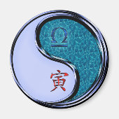 てんびん座 & 水の寅 マグネット (正面)