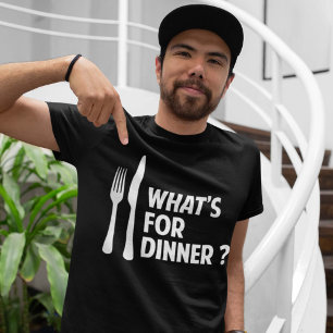 である何が夕食のため Tシャツ