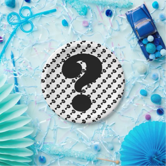 である何が夕食の疑門符の紙皿のため ペーパープレート (パーティー)