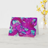 ""できたら私を-アルコールインク芸術の挨拶つかまえて下さい カード (黄色い花)