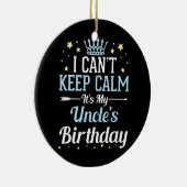 ~できて保おじさんの誕生日がうれしい。 セラミックオーナメント (右)