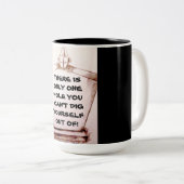 できないことは一つだ ツートーンマグカップ (正面右)