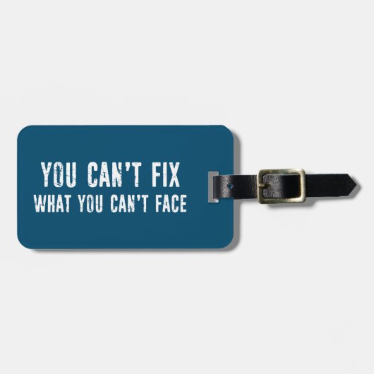 できない問題を修正できない顔 ラゲッジタグ (正面横)