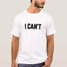 できない Tシャツ