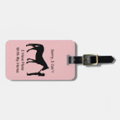 できなくて申し訳ないが、私は馬の用事がある ラゲッジタグ (正面横)